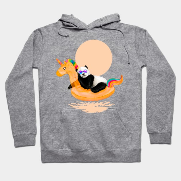 Chillin (Unicorn Panda) Hoodie by 38Sunsets